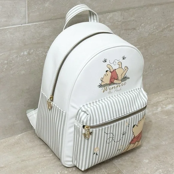 Disney Winnie The Pooh (Buttery Soft) Faux Leather Backpack NEW - Picture 3 of 6